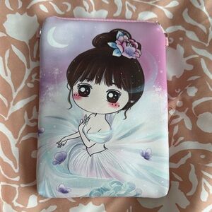 Charming Pink and White Kids Pouch